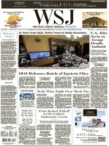 华尔街日报pdf免费下载 The Wall Street Journal 2025年12月20日