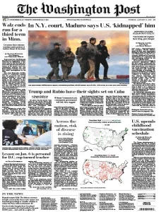 华盛顿邮报PDF免费下载 The Washington Post 2026年1月6日