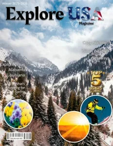 探索美国杂志PDF Explore USA Magazine 2025-2026冬春合刊:顶级滑雪胜地与春季预告 18 探索美国杂志PDF Explore USA Magazine 2025-2026冬春合刊:顶级滑雪胜地与春季预告