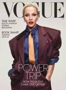时尚PDF Vogue USA 2026年4月刊：Doja Cat的权力之旅